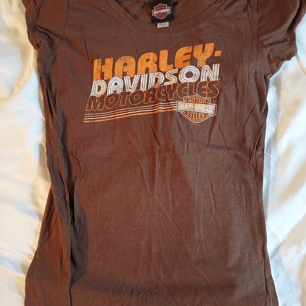 Harley-Davidson Brown Graphic T-Shirt